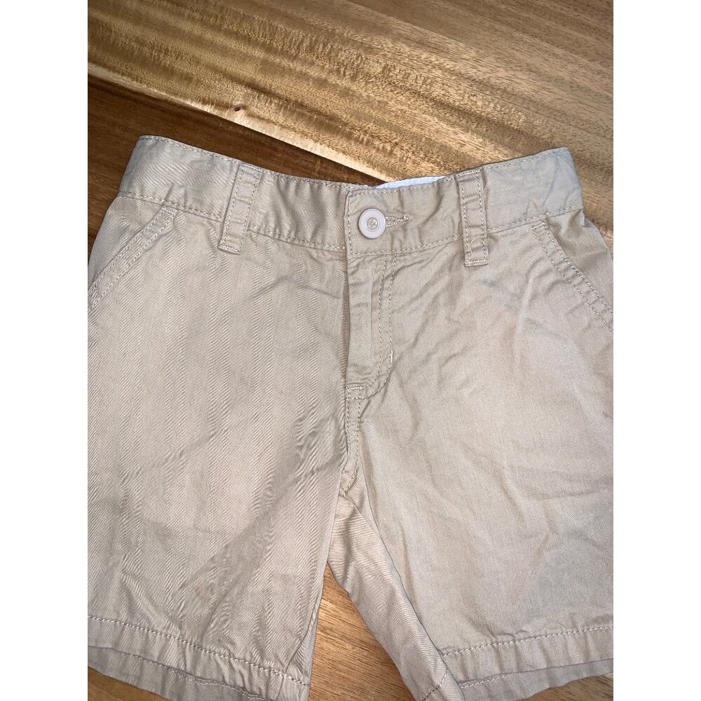 Cat & Jack Kids Boys Beige Chino Shorts With Pockets Cotton Size 5 - Picture 2 of 11